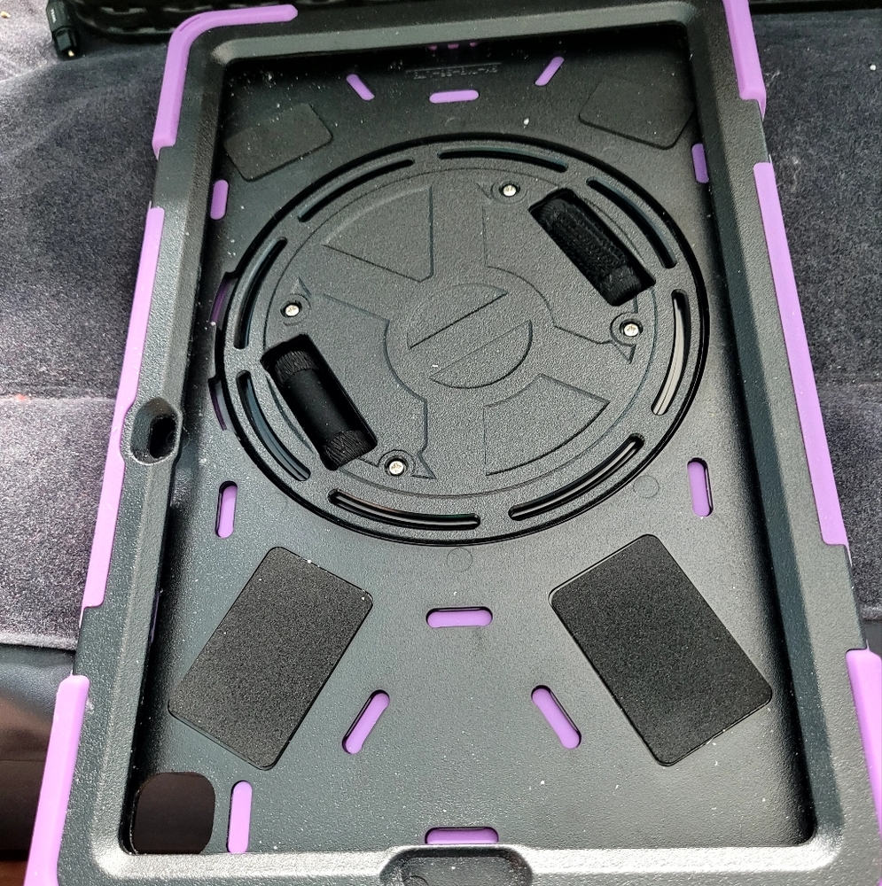 Durable Black and Purple Tablet Case